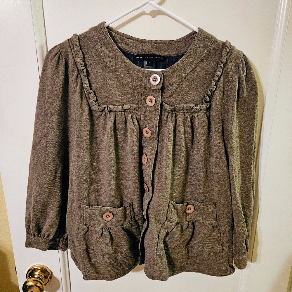 Marc by Marc Jacobs Cotton Button Jacket, Large